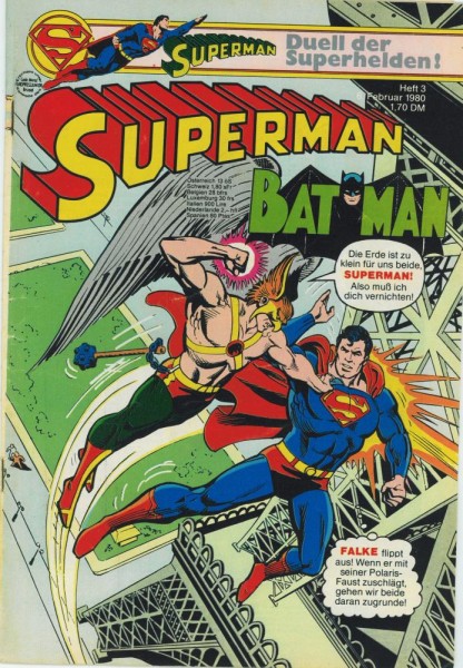 Superman 1980/ 3 (Z2, Sm), Ehapa