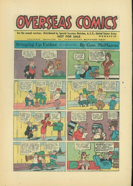 Overseas Comics 85 (Z1), A.S.F. United States Army