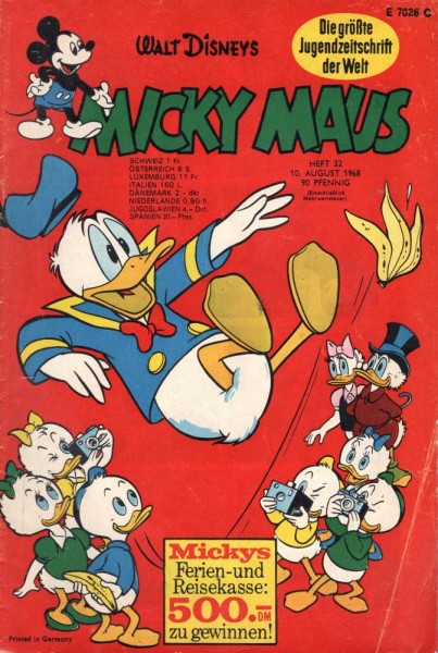 Micky Maus 1968/ 32 (Z1-2/2), Ehapa