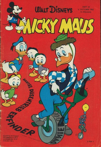 Micky Maus 1962/ 40 (Z2, Sm), Ehapa