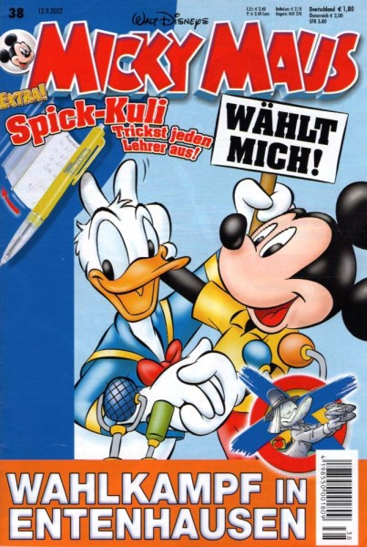 Micky Maus 2002/ 38 (Z0-1), Ehapa