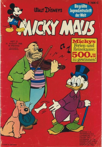 Micky Maus 1968/ 35 (Z2), Ehapa