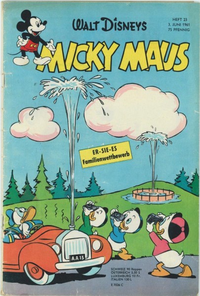 Micky Maus 1961/ 23 (Z2, Sm), Ehapa