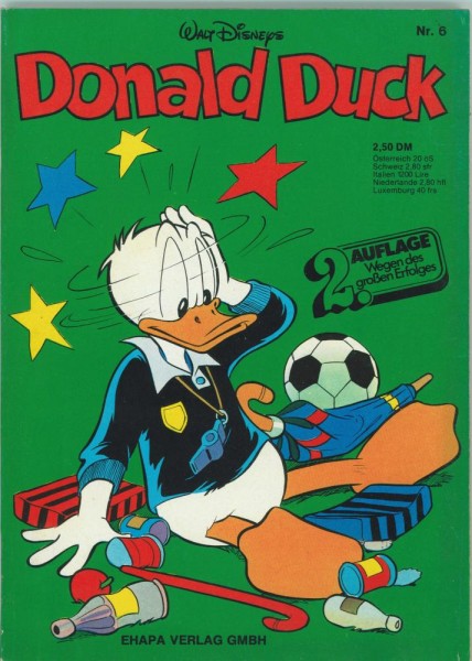 Donald Duck Taschenbuch 6 (Z1-, 2. Auflage), Ehapa