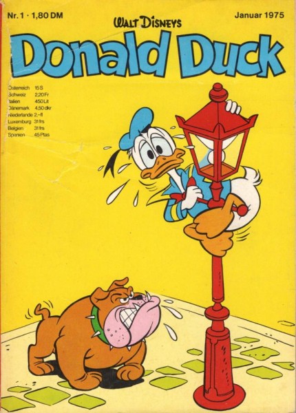 Donald Duck Taschenbuch 1 (Z1, 1. Aufl.), Ehapa