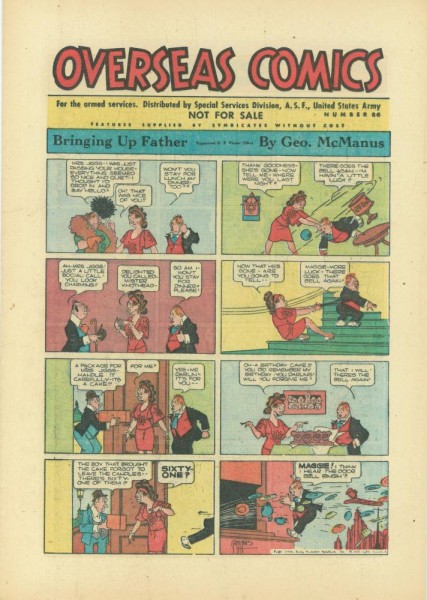 Overseas Comics 86 (Z1), A.S.F. United States Army