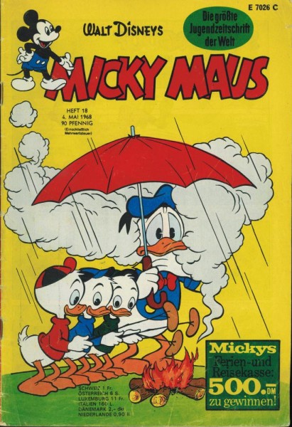 Micky Maus 1968/ 18 (Z2), Ehapa