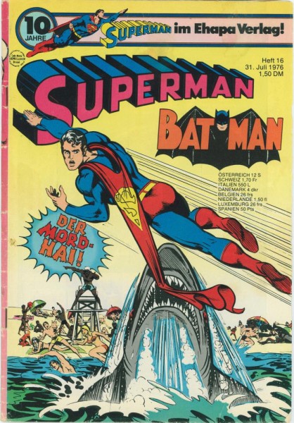 Superman 1976/ 16 (Z1-2/2, Sm), Ehapa