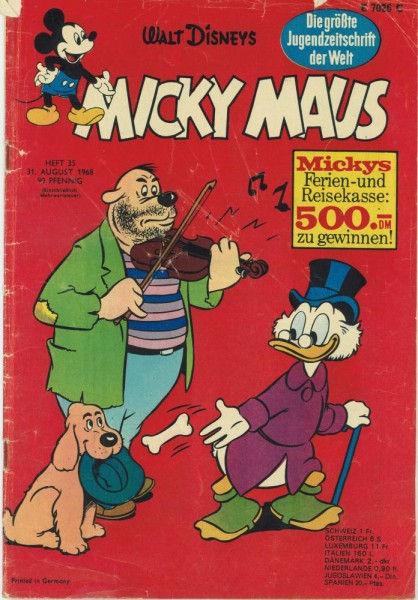Micky Maus 1968/ 35 (Z2-), Ehapa