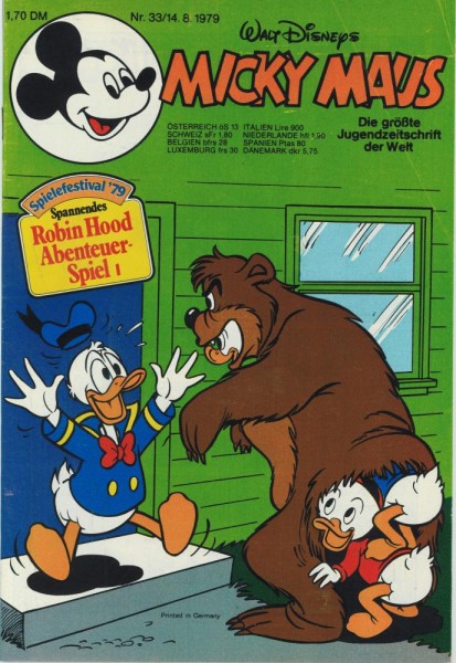 Micky Maus 1979/ 33 (Z0-1), Ehapa