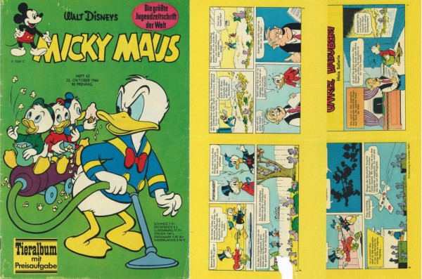 Micky Maus 1966/ 43 (Z1-2/2, Sz,Streifen), Ehapa