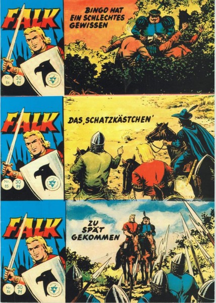 Falk Piccolo 1. Serie Zusammendrucke 84-86 (Z0), Hethke
