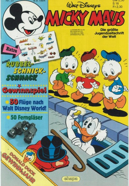 Micky Maus 1984/ 37 (Z0-1/1), Ehapa