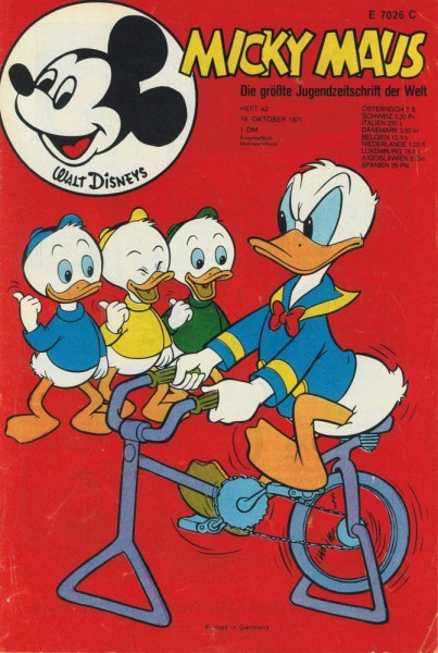 Micky Maus 1971/ 42 (Z1-), Ehapa