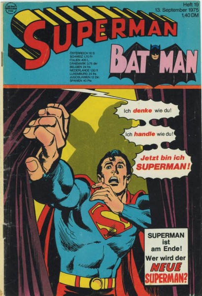 Superman 1975/ 19 (Z1-2), Ehapa
