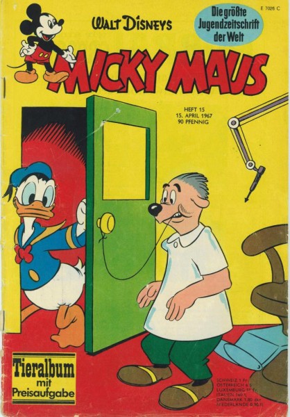 Micky Maus 1967/ 15 (Z2-3/3), Ehapa