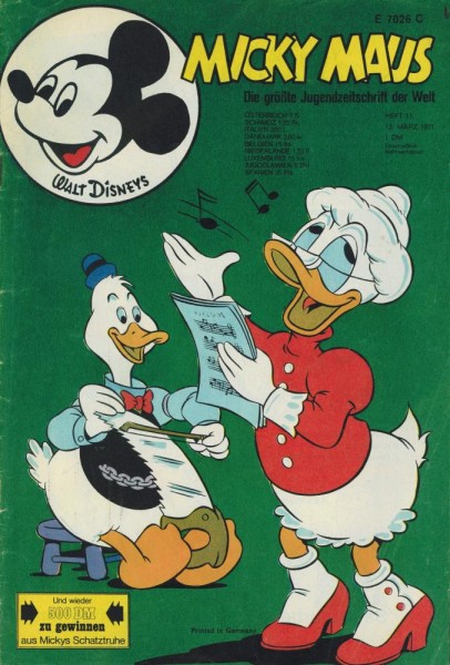 Micky Maus 1971/ 11 (Z1-2/2), Ehapa