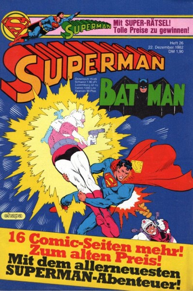 Superman 1982/ 26 (Z0), Ehapa