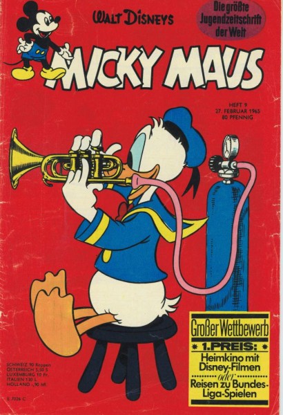 Micky Maus 1965/ 9 (Z2, SM), Ehapa