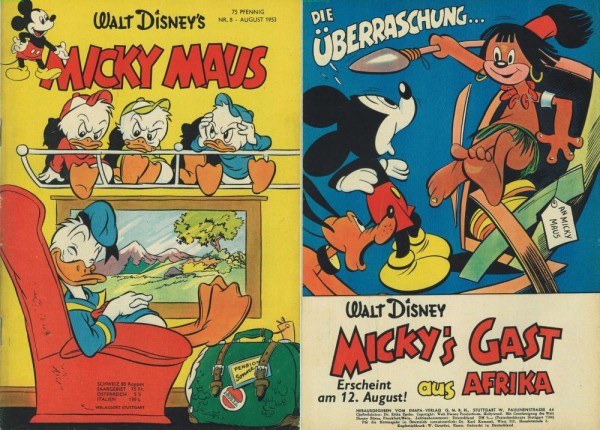 Micky Maus 1953/ 8 (Z1-), Ehapa