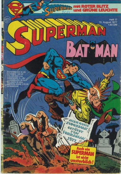 Superman 1977/ 17 (Z2, Sm, Sz), Ehapa