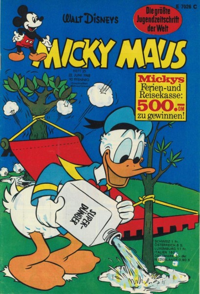 Micky Maus 1968/ 25 (Z1-, Sm), Ehapa