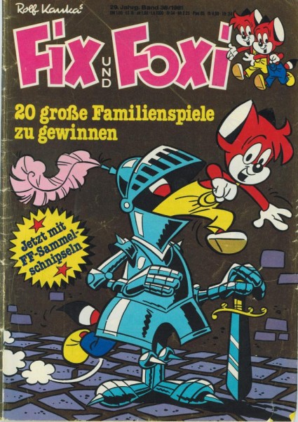 Fix und Foxi 29. Jg. 38 (Z2, Sm), Pabel