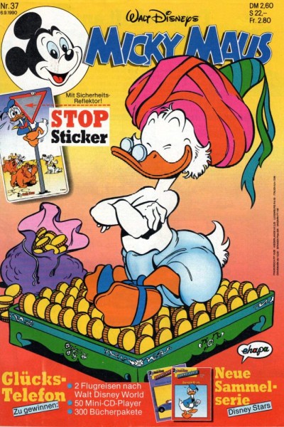 Micky Maus 1990/ 37 (Z0-1), Ehapa