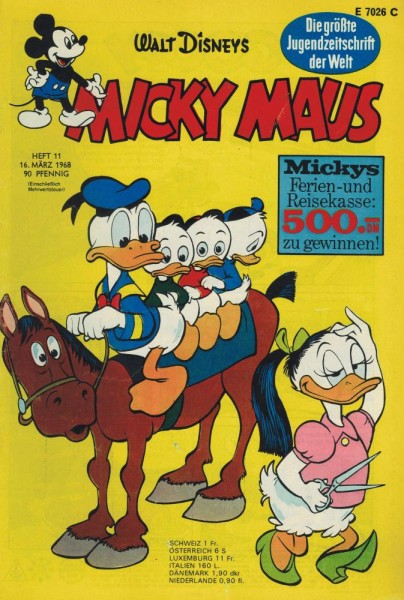 Micky Maus 1968/ 11 (Z1-2), Ehapa