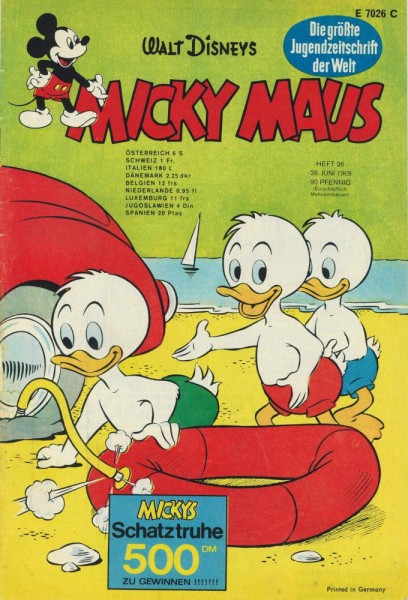 Micky Maus 1969/ 26 (Z2), Ehapa