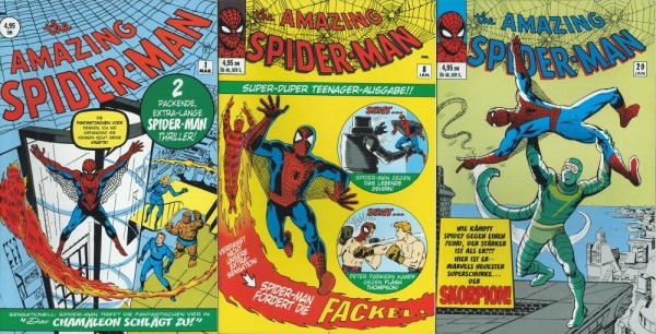 Spider-Man komplett 01-03, Jahrgang 1962/63-1965 (Z0), Panini