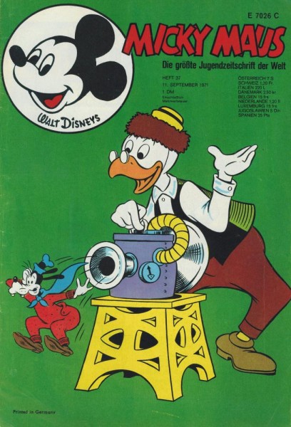 Micky Maus 1971/ 37 (Z1-), Ehapa