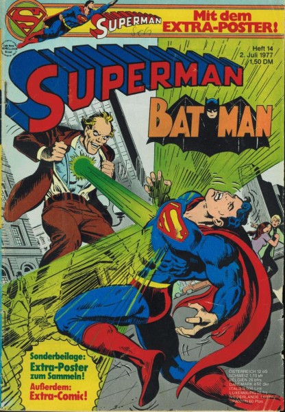 Superman 1977/ 14 (Z2, Sm, Sz), Ehapa