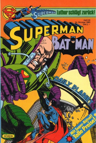 Superman 1983/ 22 (Z0), Ehapa