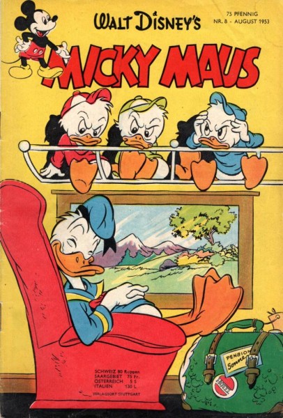 Micky Maus 1953/ 8 (Z1-2/2), Ehapa