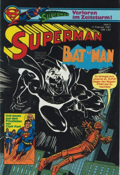 Superman 1981/ 3 (Z1), Ehapa
