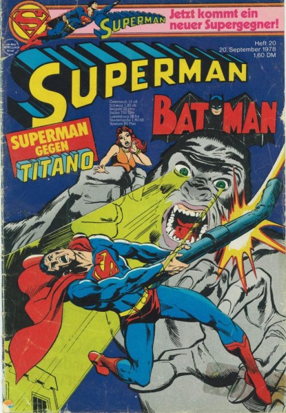 Superman 1978/ 20 (Z2, Sm), Ehapa
