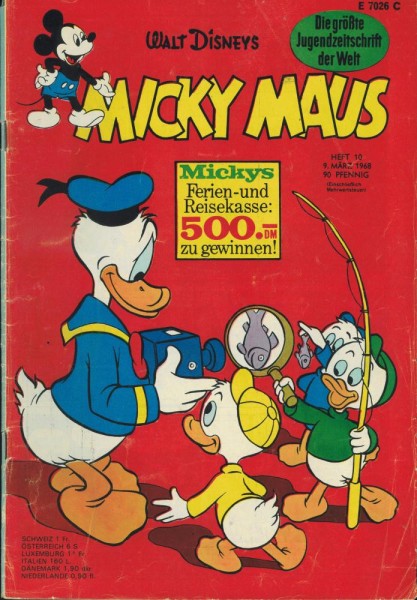 Micky Maus 1968/ 10 (Z2), Ehapa