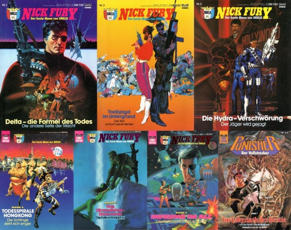 Bastei Comic Edition 1-7 (Nick Furry 1-6 + Punisher 7) (Z0-1), Bastei