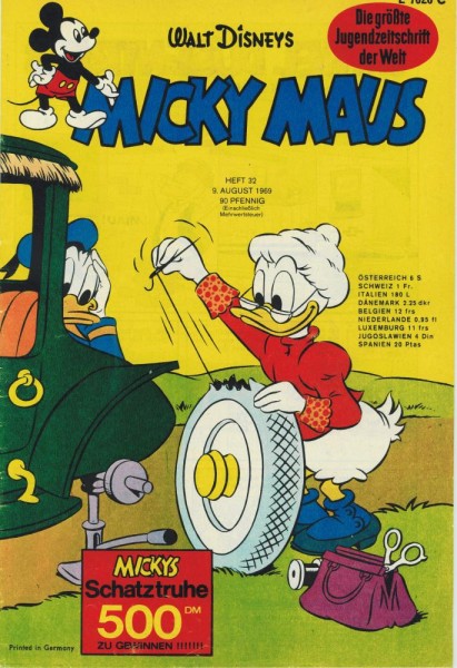 Micky Maus 1969/ 32 (Z1), Ehapa