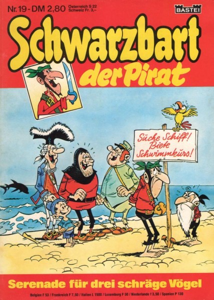 Schwarzbart der Pirat 19 (Z1-2), Bastei