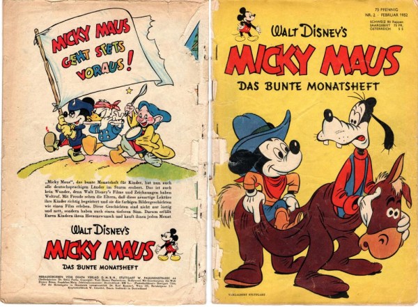 Micky Maus 1952/ 2 (Z3-4), Ehapa