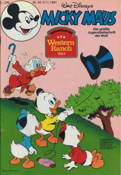 Micky Maus 1981/ 45 (Z0-1), Ehapa