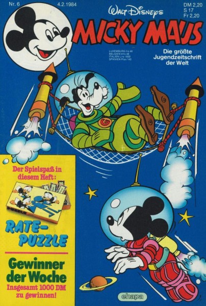 Micky Maus 1984/ 6 (Z1), Ehapa