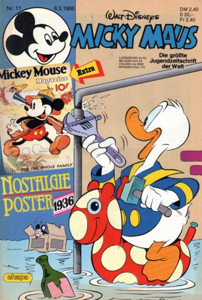 Micky Maus 1986/ 11 (Z0-1), Ehapa