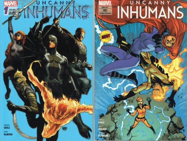 Uncanny Inhumans 1-2 (Z1), Panini