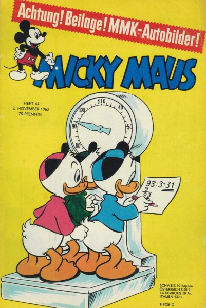 Micky Maus 1963/ 44 (Z1-2), Ehapa