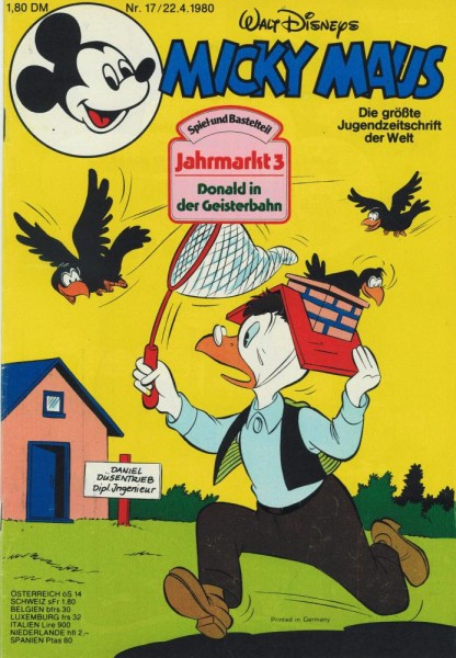 Micky Maus 1980/ 17 (Z1), Ehapa