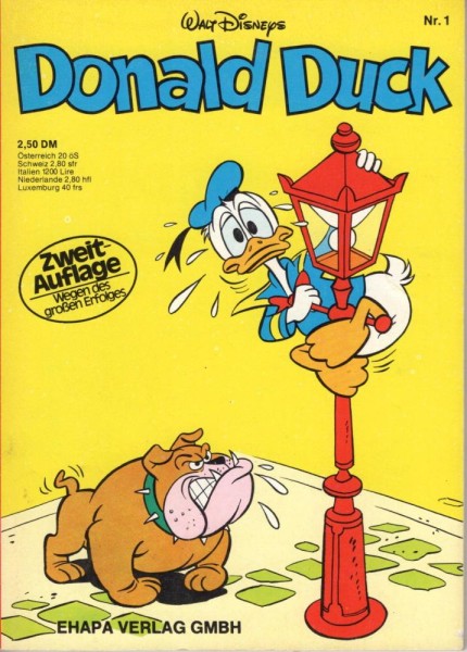 Donald Duck Taschenbuch 1 (Z1, 2. Aufl.), Ehapa