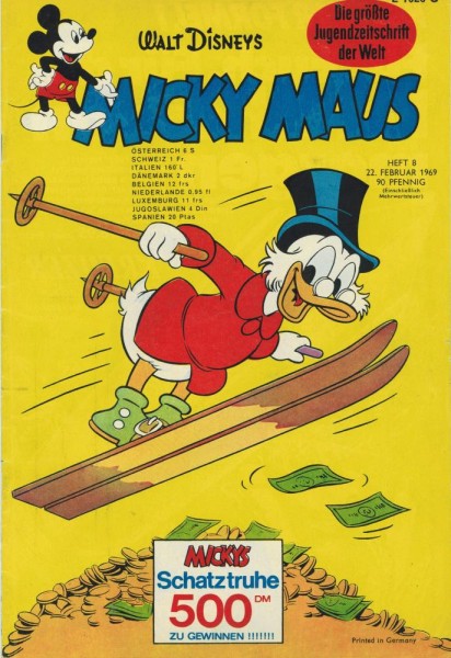 Micky Maus 1969/ 8 (Z1), Ehapa